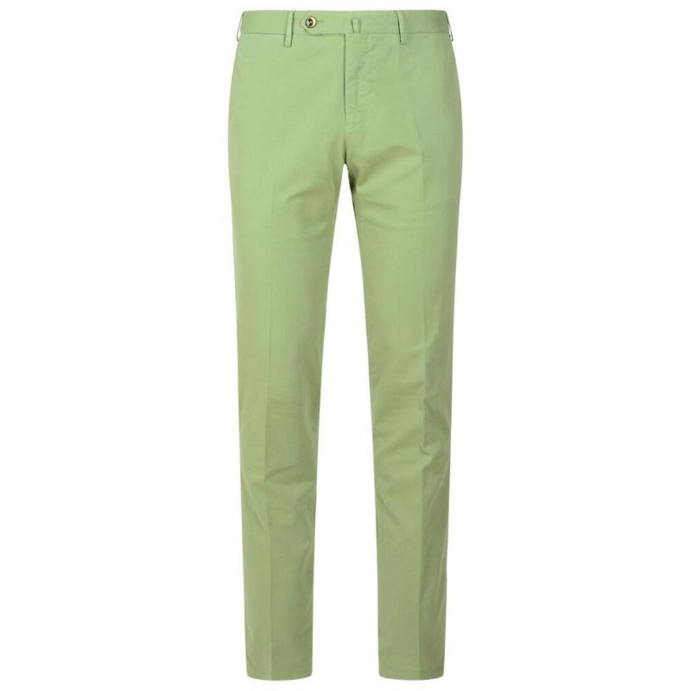 Pt01 'Slim' Green Cotton Pants Men